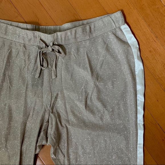 NWT✨ Ashley Stewart Sparkly champagne joggers - Picture 5 of 8